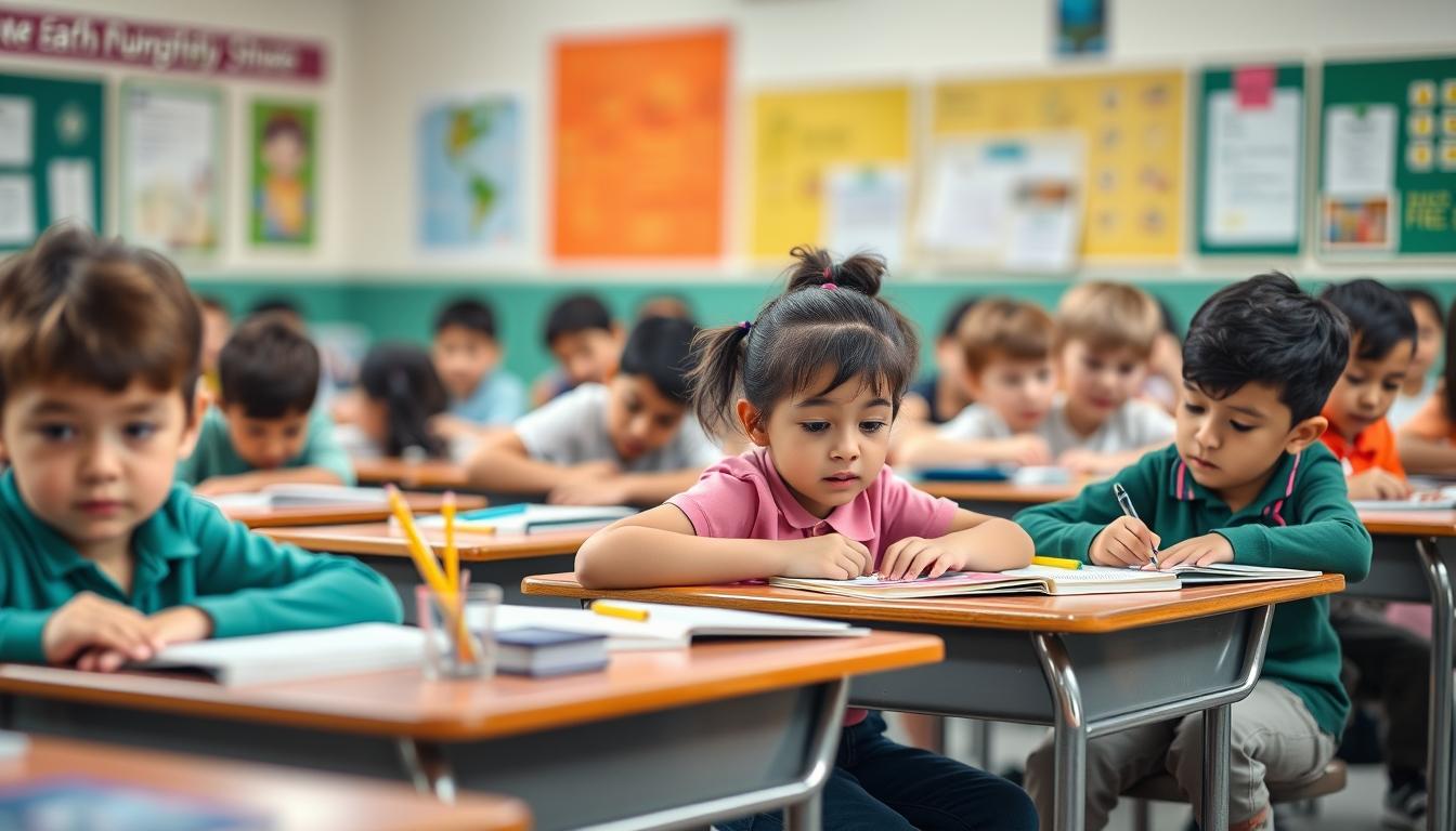 Structured study materials and learning resources on a desk